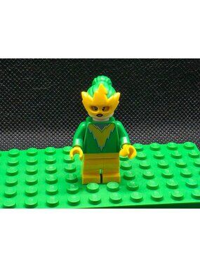 LEGO Marvel Electro Minifigure Green & Yellow Complete New